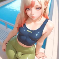 pandora, 1boy, 1femboy, bare_shoulders, blonde_hair