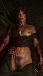 lara_croft, lara_croft_(survivor), tomb_raider, blood, corpse