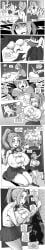 oc, onikaiii, shedy_kurayami, black_and_white, blush