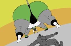 reagan700, anthro, asinus, balls, biceps