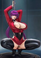 shermie_(kof), king_of_fighters, goatwillow, mingxing5577, 1girls
