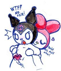 kuromi, my_melody, onegai_my_melody, sanrio, toongrowner