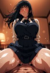yoru_(chainsaw_man), chainsaw_man, patreon, gaddariat, bokeh_background