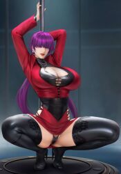shermie_(kof), king_of_fighters, goatwillow, mingxing5577, 1girls