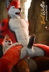 mutt_(wagnermutt), red_wulfie, 5_fingers, anal, anal_sex