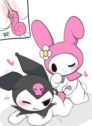 kuromi, my_melody, onegai_my_melody, sanrio, 32up
