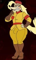 pilot_saluki_(cuphead), sergeant_o'fera, cuphead_(game), revengeguac, anthro