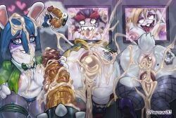 allegra_(mario_+_rabbids), bowser, hariet_(mario), kanya_(mario_+_rabbids), rabbid