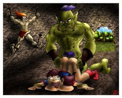 darkman, gloria_(dragon_master), dragon_master_(arcade), misterprickly, ass