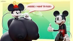 mickey_mouse, minnie_mouse, disney, mtoon, rabbit5gamer