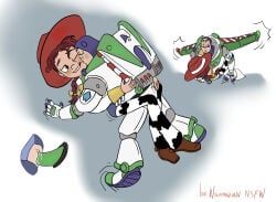 buzz_lightyear, jessie_(toy_story), disney, pixar, toy_story
