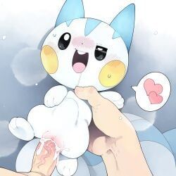 pachirisu, pokemon, youjo_modoki, 1boy, 1girl