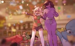 berdly, kris_dreemurr, noelle_holiday, rudolph_holiday, soyjak