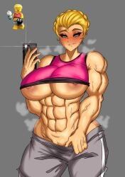 lego, lego_minifigures, ryosuart, 1girls, abs