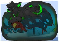 haloren, altowovurr, belly_bed, canid, canine