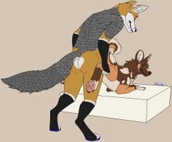 clover_(mint-oreo), selix, african_wild_dog, anthro, ass