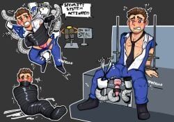 barry_steakfries, jetpack_joyride, karpdeluxe, 1boy, bulge