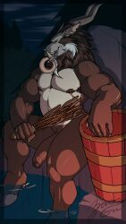 krampus, christmas, zaos_(artist), anthro, balls