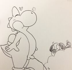 duck_hunt_dog, duck_hunt_duck, yoshi, duck_hunt, mario_(series)