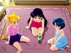 ami_mizuno, rei_hino, sailor_mars, sailor_mercury, sailor_moon