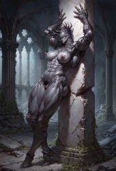 proxima_(mortal_shell_2), mortal_shell_2, philon, 1girls, abs