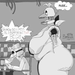 withered_chica, withered_chica_(fnaf), five_nights_at_freddy's, five_nights_at_freddy's_2, ramakopa_(artist)