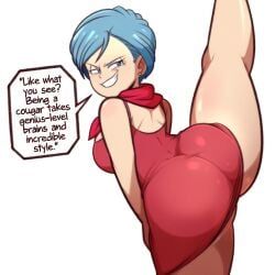 bulma_briefs, dragon_ball, dragon_ball_super, 1girls, big_ass