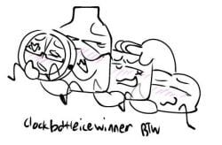bottle_(bfdi), clock_(bfdi), ice_cube_(bfdi), winner_(bfdi), battle_for_dream_island
