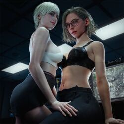 grace_ashcroft, sherry_birkin, resident_evil, resident_evil_9:_requiem, artist_request