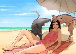 mia_khalifa, disarten, bestiality, biting, bladder_desperation