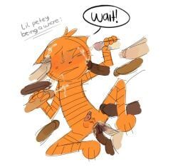 lil_petey, dog_man_(series), ninfufluff, aged_up, anal_bleeding