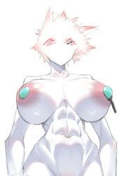 shuibaow, breast_inflation, female, gaping_nipples, large_areolae