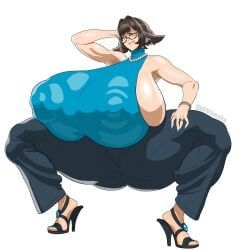 vera_oshi_(cute_birdd), cute_birdd, durnaevix, 1girls, areola_bulge