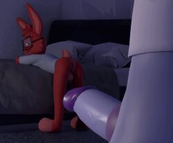 anthro, bedroom, butt, camera_shake, canid