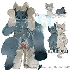 gray_(sprunki), wenda_(sprunki), sprunki, neekoruuu, anthro