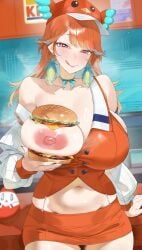 kfp_employee_(takanashi_kiara), takanashi_kiara, hololive, hololive_english, kfp_(takanashi_kiara)