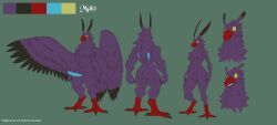 undeadkitty13, anthro, avian, black_body, black_feathers