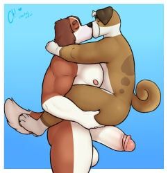 winton_(bluey), bluey_(series), alexnik, anthro, arms_around_neck