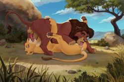 kiara_(the_lion_king), kovu_(the_lion_king), disney, the_lion_king, reallynxgirl