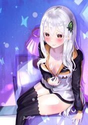 echidna_(re:zero), re:zero_kara_hajimeru_isekai_seikatsu, white_fox_(studio), justjast88, 1girls