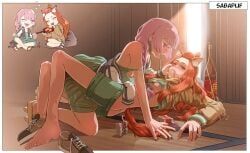 hiroi_kikuri, sakai_aruko, yani_neko, bocchi_the_rock!, chainsmoker_cat