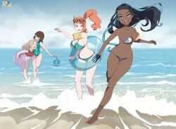 gloria_(pokemon), lass_(pokemon_ss), nessa_(pokemon), sobble, sonia_(pokemon)