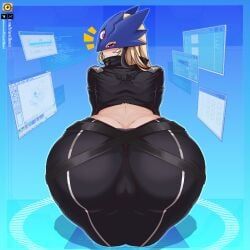 beelstarmon, bandai_namco, digimon, dclaret, 1girls