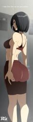 mikasa_ackerman, attack_on_titan, shingeki_no_kyojin, r3dfive, 1girls