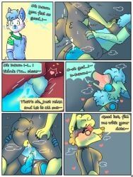 protogen, anthro, anus, balls, black_nails