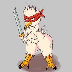 chicken_(nuclear_throne), nuclear_throne, eyevy, anthro, avian