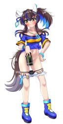 daitaku_helios_(umamusume), umamusume, 1girls, belly, convenient_censoring