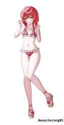 kita_ikuyo, bocchi_the_rock!, cloverworks, 1girls, almost_naked