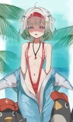 mint_fantome, densetsu.exe, yaki_iskute, 1girl, 1girls