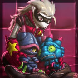 chiropmon, digimon_(species), gekkomon, wolvermon, bandai_namco